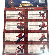 NALEPNICE ZA SVESKE SPIDERMAN